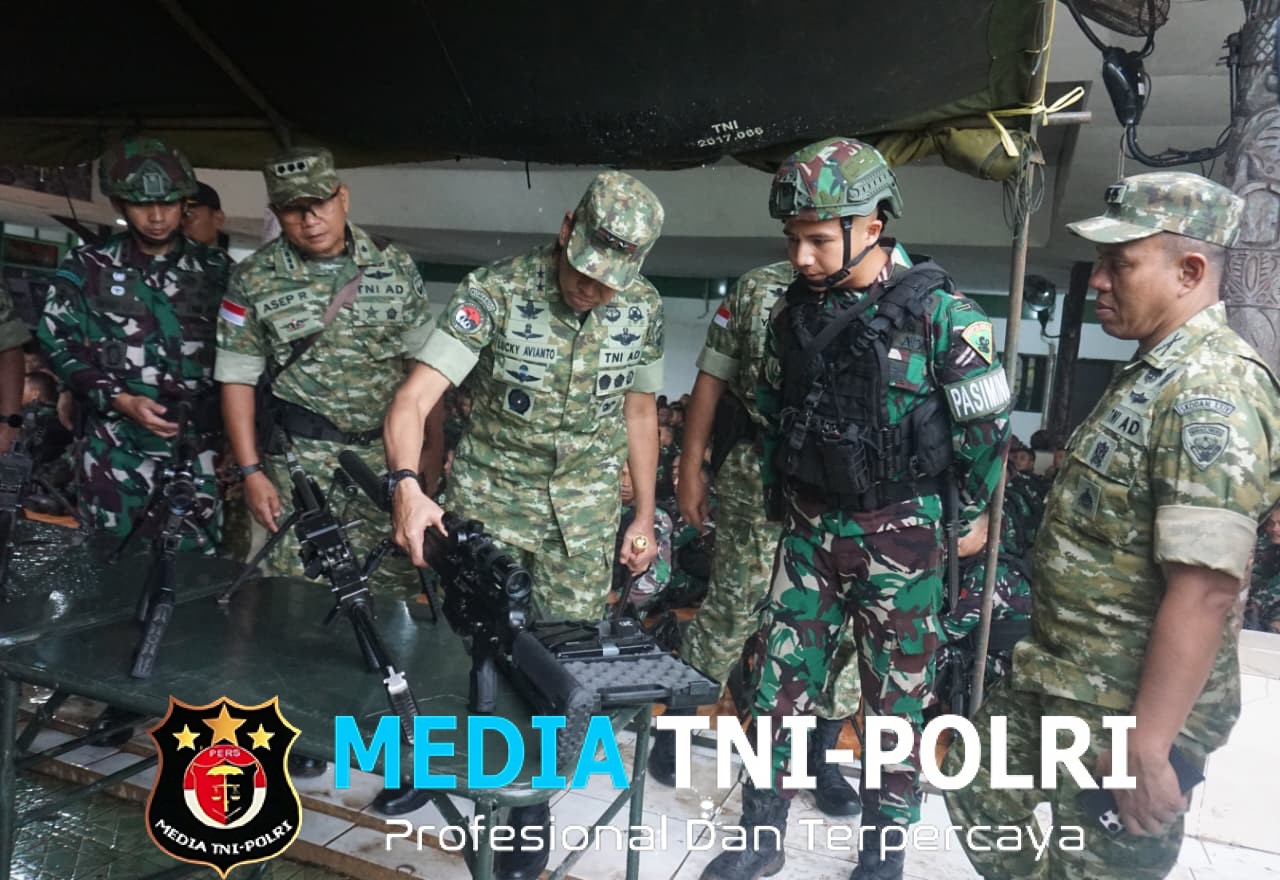 Pengdam XXIV/Mandala Trikora Pastikan Kesiapan Operasi Satgas Pamtas RI-PNG Mobile Yonif 757/GV