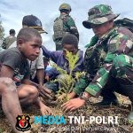 Satgas Yonif 751/VJS Tanam Ribuan Bibit Pohon di Pegunungan Bintang “Sejuta Pohon untuk Satu Kehidupan”