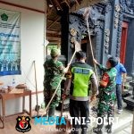 Bersatu Sukseskan Hari Desa Nasional, Koramil Ampel bersama Pemkab dan Warga Bersihkan Pura