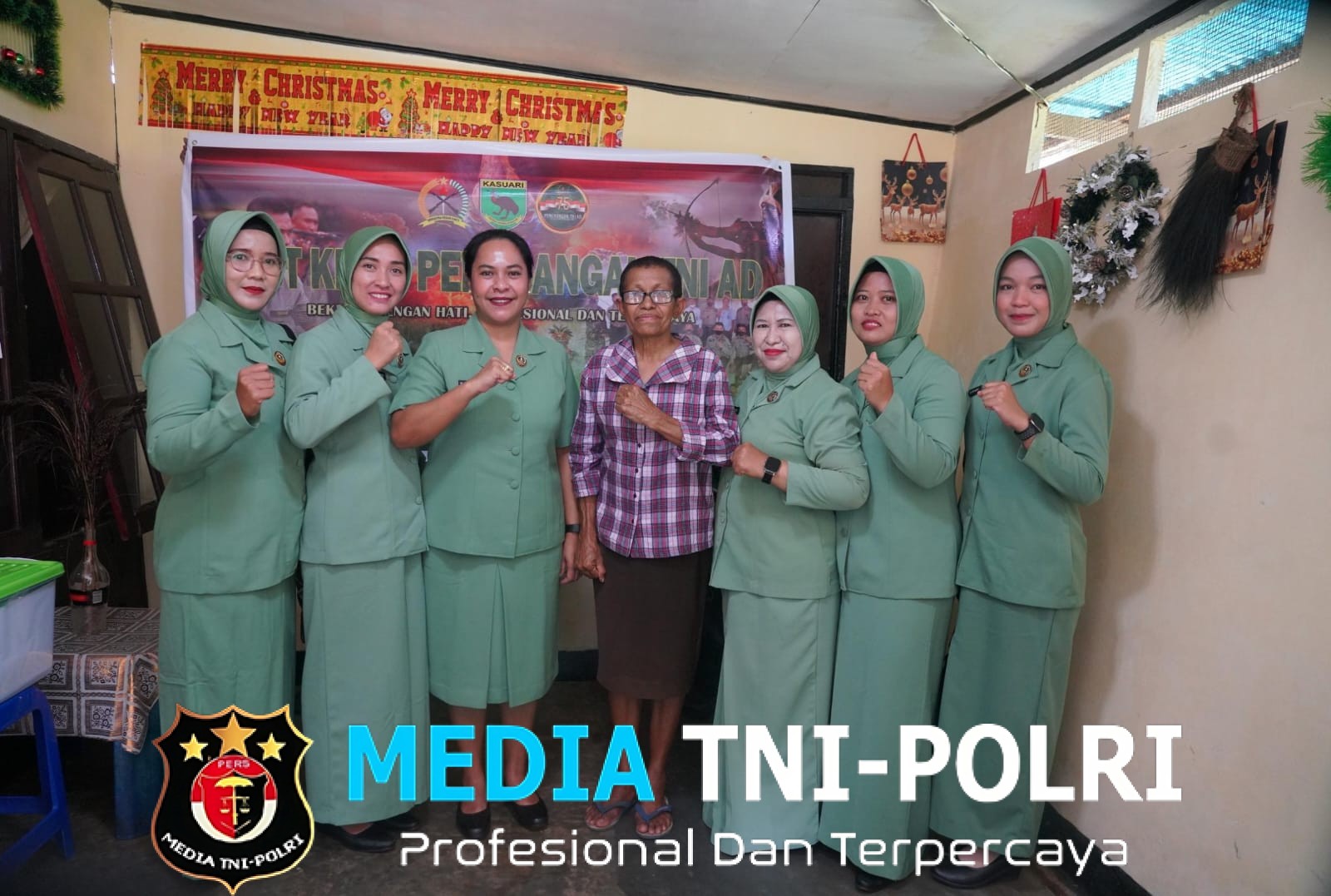 Peringati HUT ke-75 Penerangan TNI AD  Pendam XVIII/Kasuari Hadir Menyapa Pensiunan Wartawan dengan Empati Kepedulian