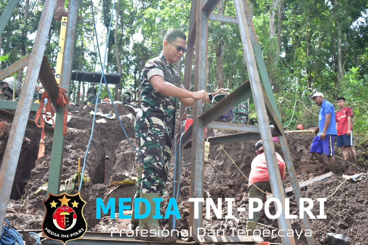 Aksi Nyata Letkol Czi Bayu Nugroho Turun Tangan Percepat Rampungnya Jembatan Penghubung Dua Kecamatan