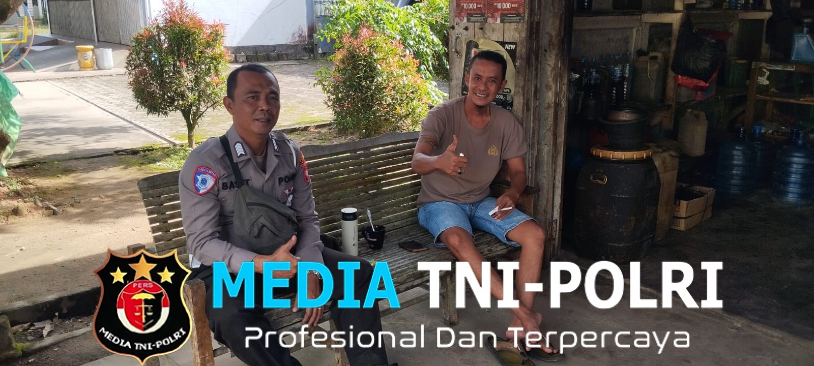 Melalui Patroli Dialogis Bripka Albasit Ajak Warga Jaga Kamtibmas