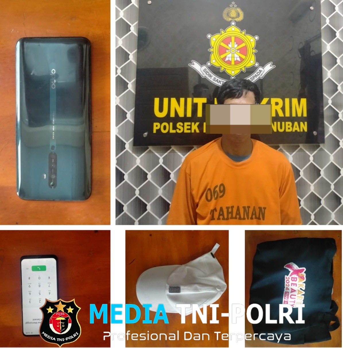 Kurang dari 10 Jam, Tekab 308 Polsek Bumiratu Nuban Ringkus Pelaku Curas terhadap Mantan Istri