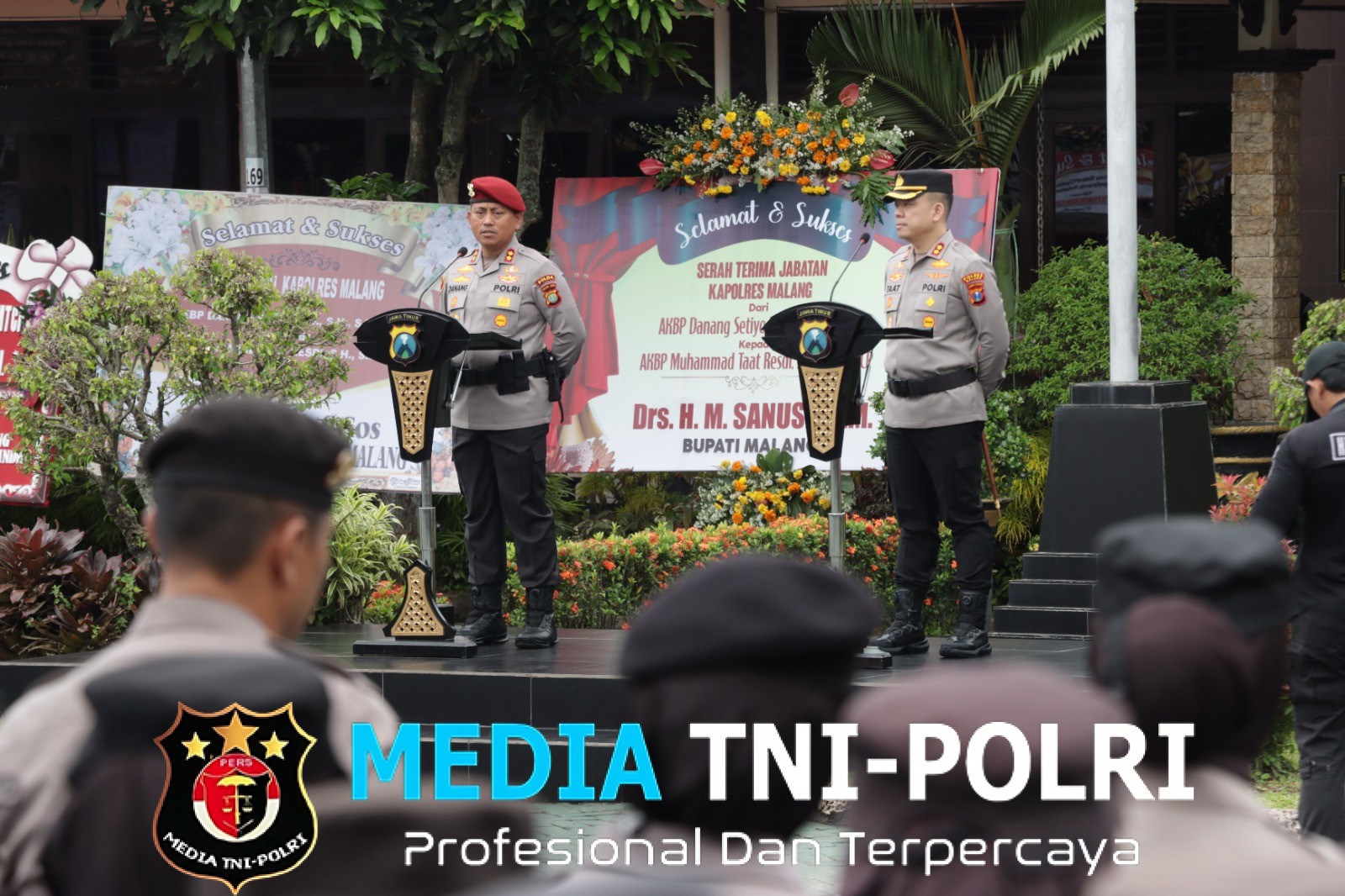 Sertijab Kapolres Malang, AKBP Danang Setiyo Pamit Usai Setahun Mengabdi