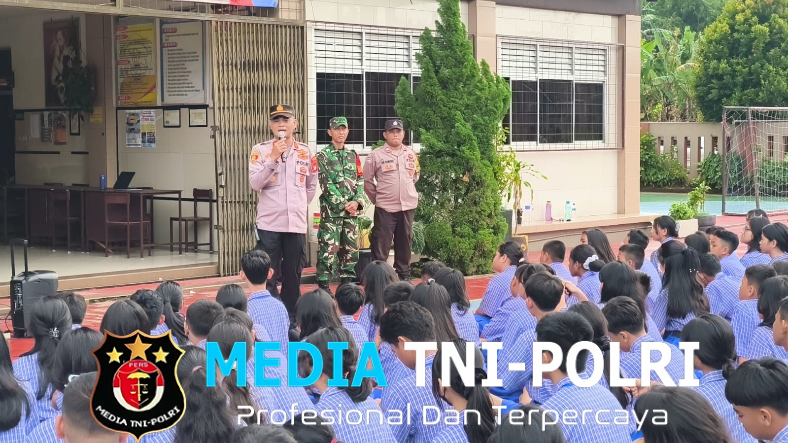 Cegah Kenakalan Remaja, Polsek Setu Laksanakan Police Go to School di Santo Yoseph Setu