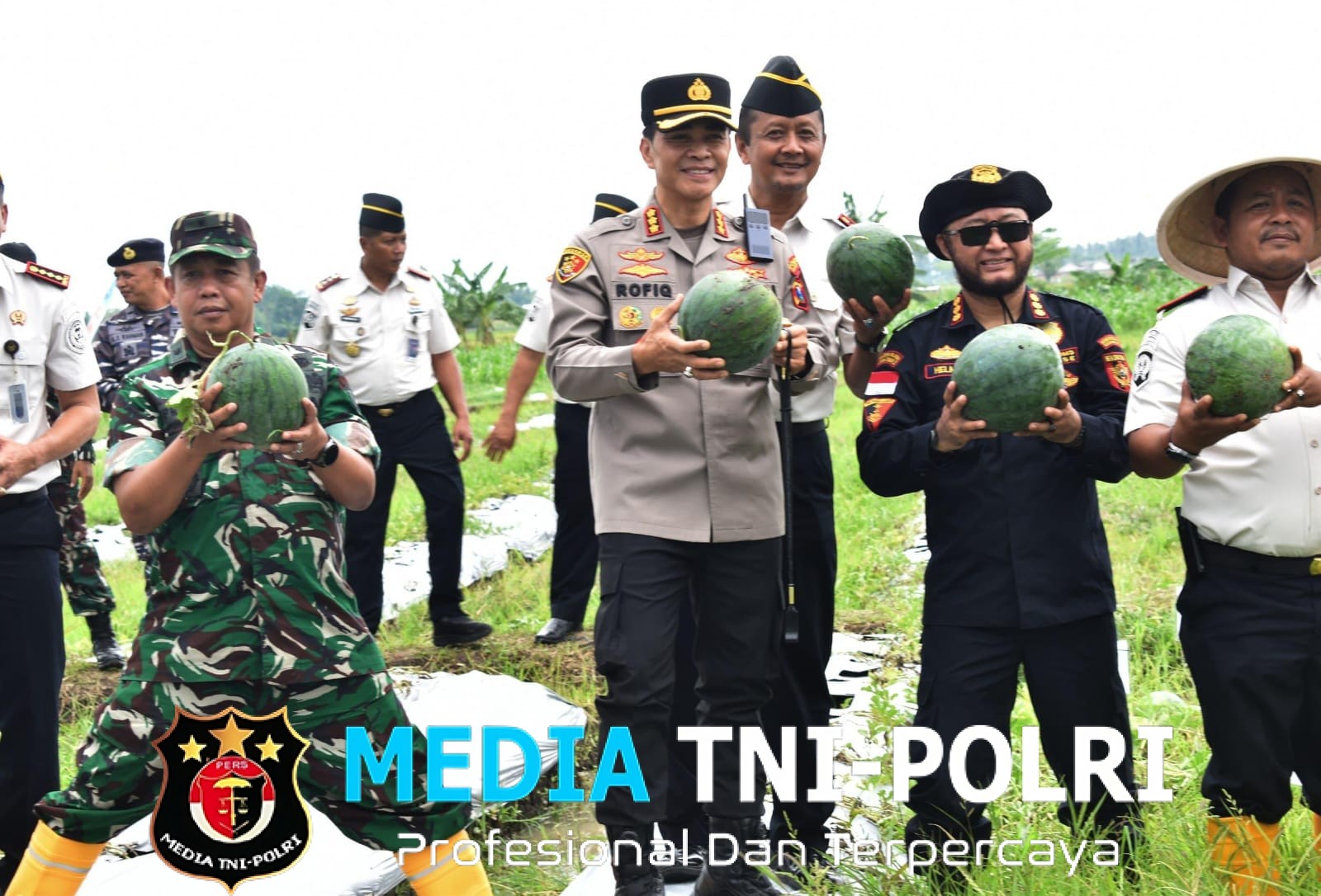 Kasdim 0825/Banyuwangi Hadiri Panen Raya Lapas Dari Lahan Pemasyarakatan, Harapan Ketahanan Pangan Tumbuh