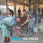 TNI Bersama Masyarakat Laksanakan Pembersihan Meunasah di Desa Matang Maneh, Aceh Utara