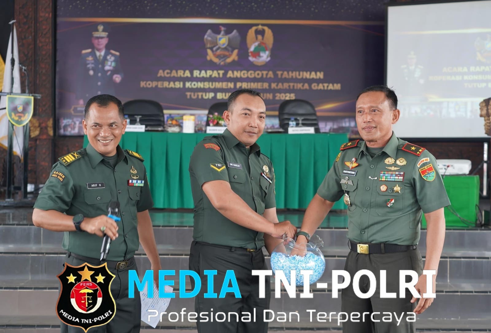 Korem 043/Gatam Gelar RAT Ke-50 Koperasi Konsumen Primer Kartika Garuda Hitam