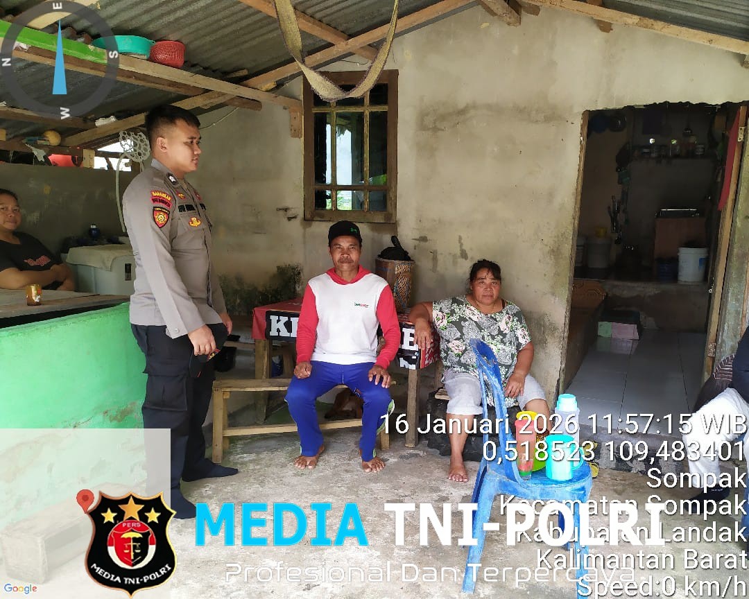 Jalin Keakraban Bersama Masyarakat, Personel Subsektor Sompak Sampaikan Pesan Kamtibmas
