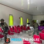 Binter TNI Bersih itu Indah Satgas Yonif 521/DY Gotong Royong Bersihkan Lingkungan Gereja di Kampung Muaranawa