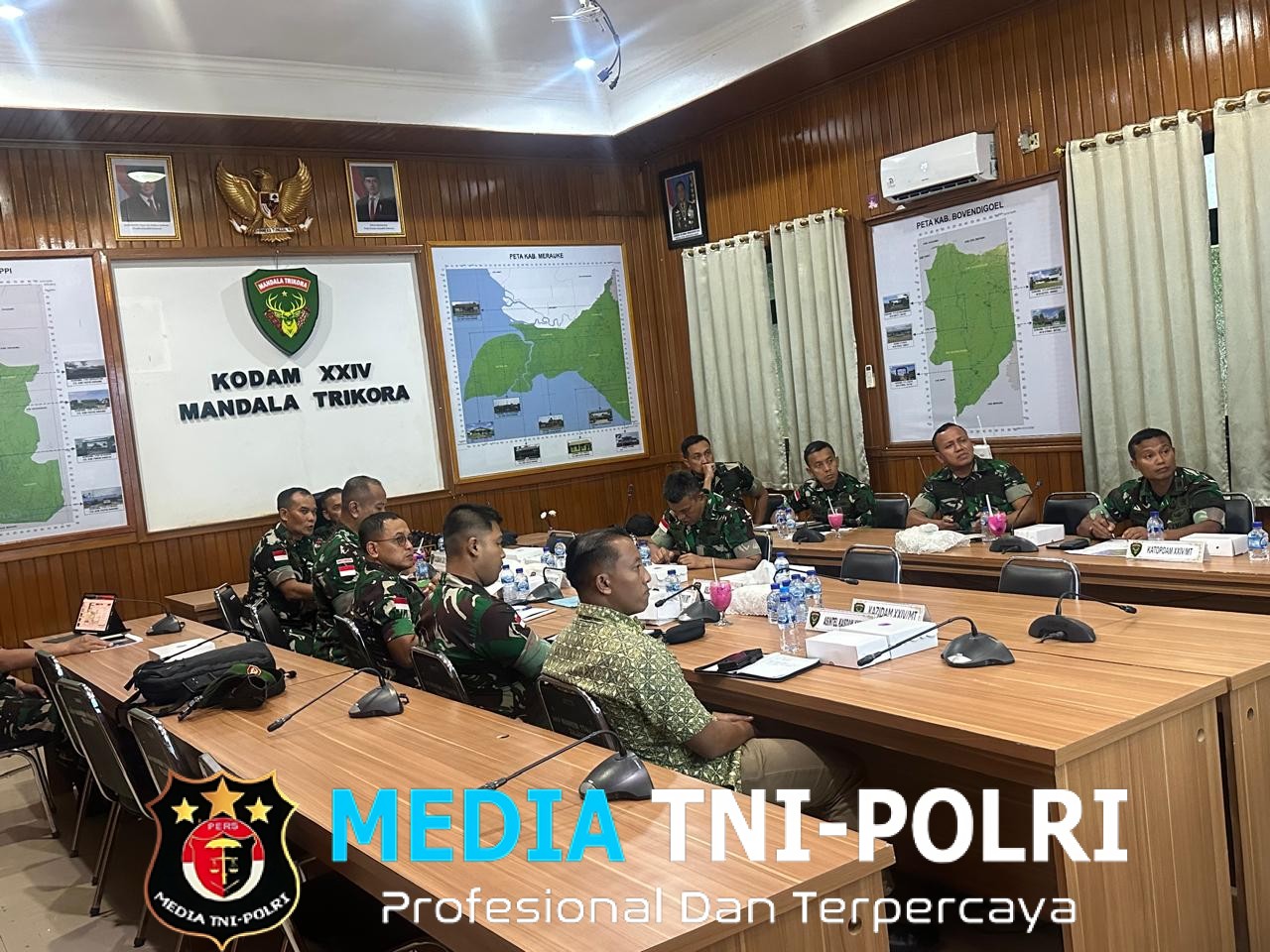 Pangdam XXIV/Mandala Trikora Pimpin Rapat Kesiapan Lahan Satuan Baru Korem, Brigif, Yon TP, Yon Kav, Yon Armed dan Yon Arhanud