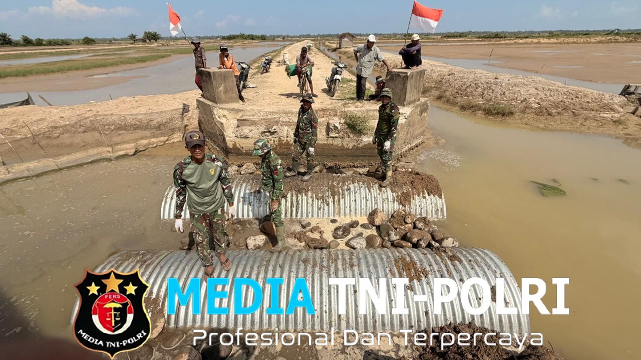 Akses Warga Terputus Akibat Banjir, TNI Bangun Jembatan ARMCO Darurat di Aceh Utara