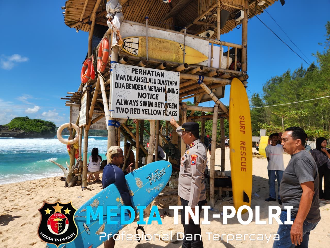 Libur Long Weekend, Polres Malang Tingkatkan Patroli di Tempat Wisata Pantai