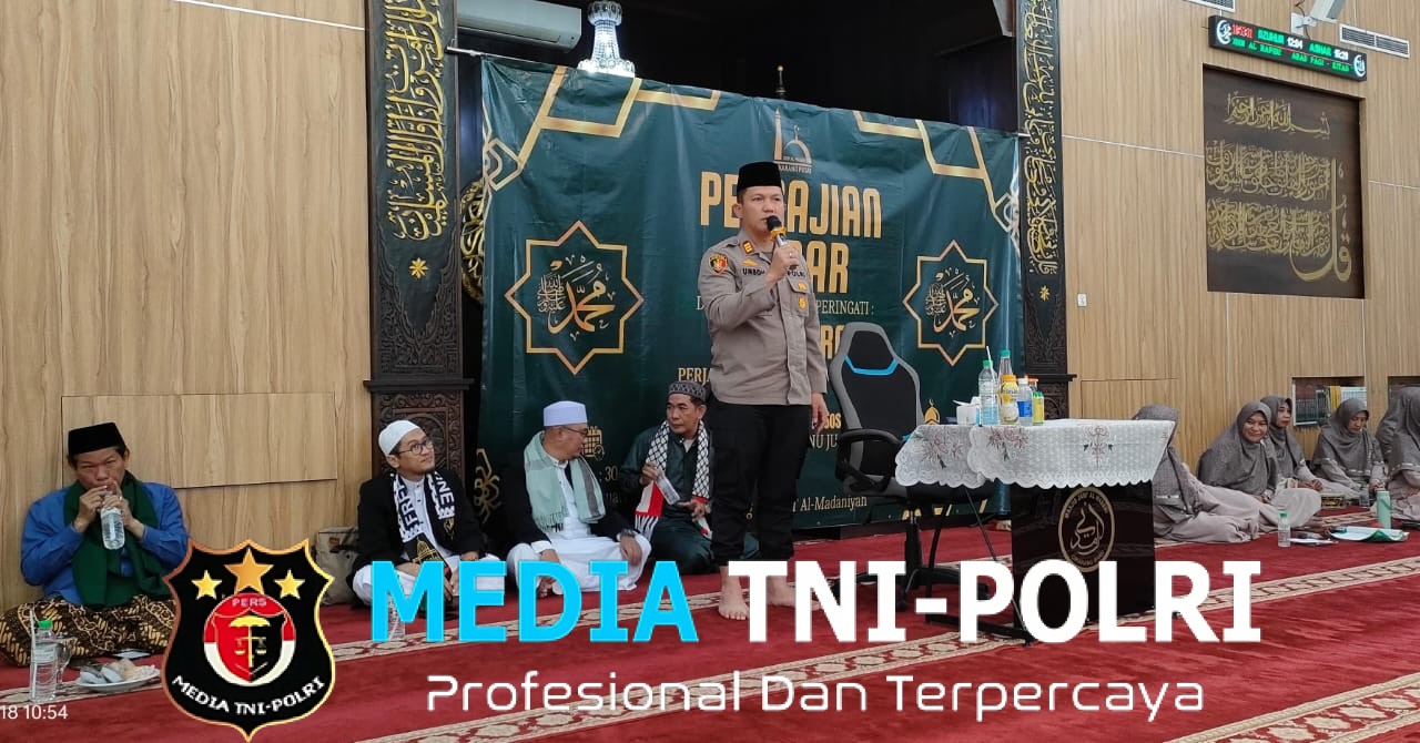 Pengajian Akbar Peringati Isra Mi’raj 1447 H, Polsek Cikarang Pusat Lakukan Pengamanan