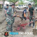 Sinergi TNI dan Kehutanan Pulihkan SMA Negeri 1 Langkahan dari Rendaman Lumpur