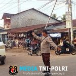 Cegah Kecelakaan di Jalan Raya, Personel Polsek Mempawah Hulu Laksanakan Strong Point Pagi Hari