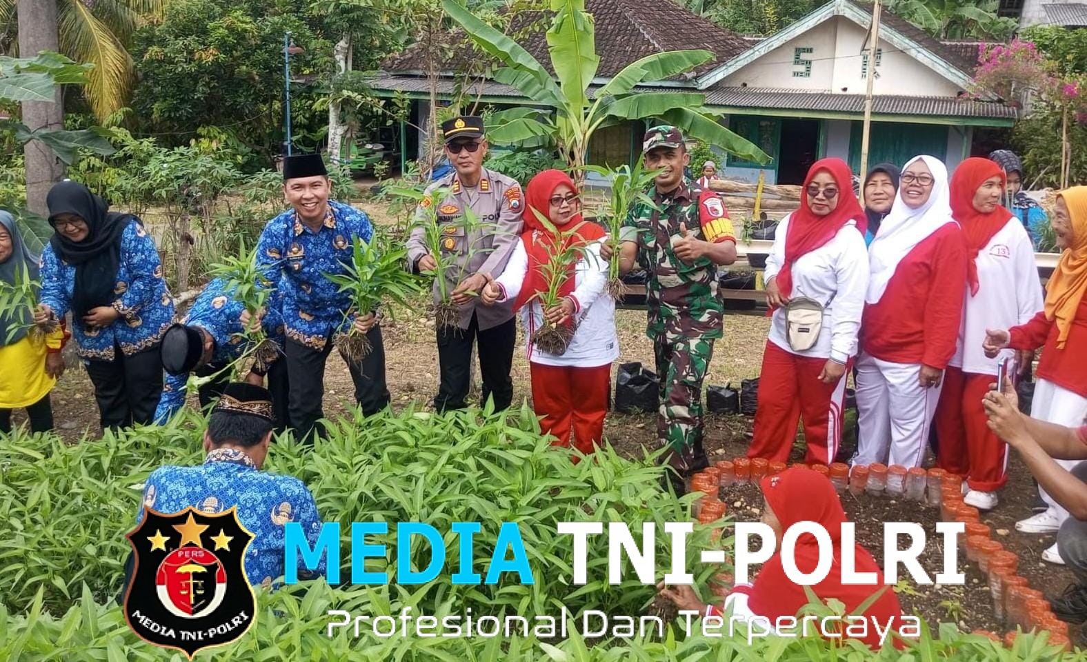 Babinsa Desa Mentaraman Hadiri Penanaman Bibit Pohon, Wujud Dukungan Koramil 0818/11 Donomulyo terhadap Pelestarian Lingkungan