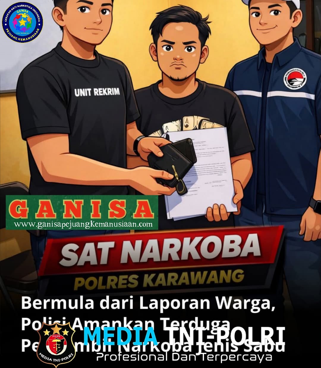 Bermula dari Laporan Warga, Polisi Amankan Terduga Pengambil Narkoba Jenis Sabu