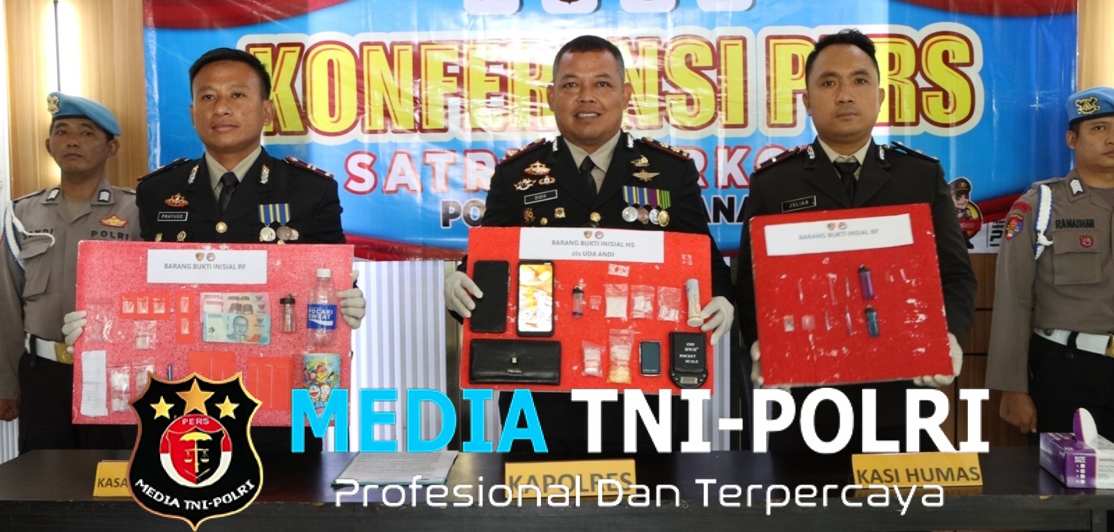 Belum 24 Jam Tegaskan Komitmen Perangi Narkoba, Polres Way Kanan Ungkap Lima Kasus Dan Amankan Dua Pengedar
