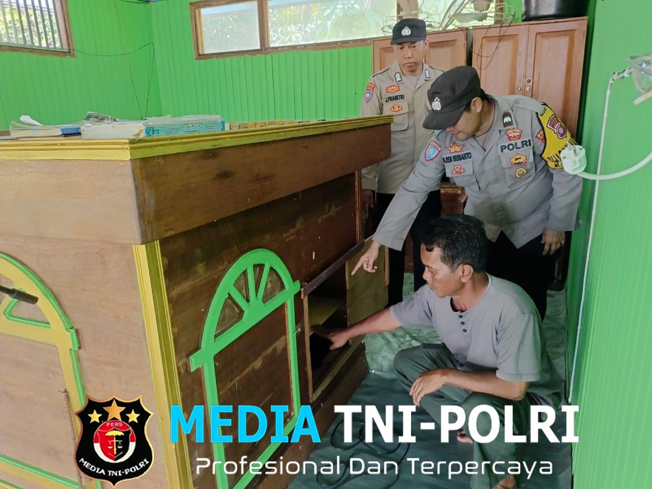 Polsek Antang Kalang Amankan Pelaku Pencurian Amplifier Masjid Darul Hikmah Desa Tumbang Kalang