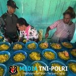 Senyum Anak, Semangat NKRI Yonif 751/VJS Berbagi Makan & Uji Wawasan Kebangsaan