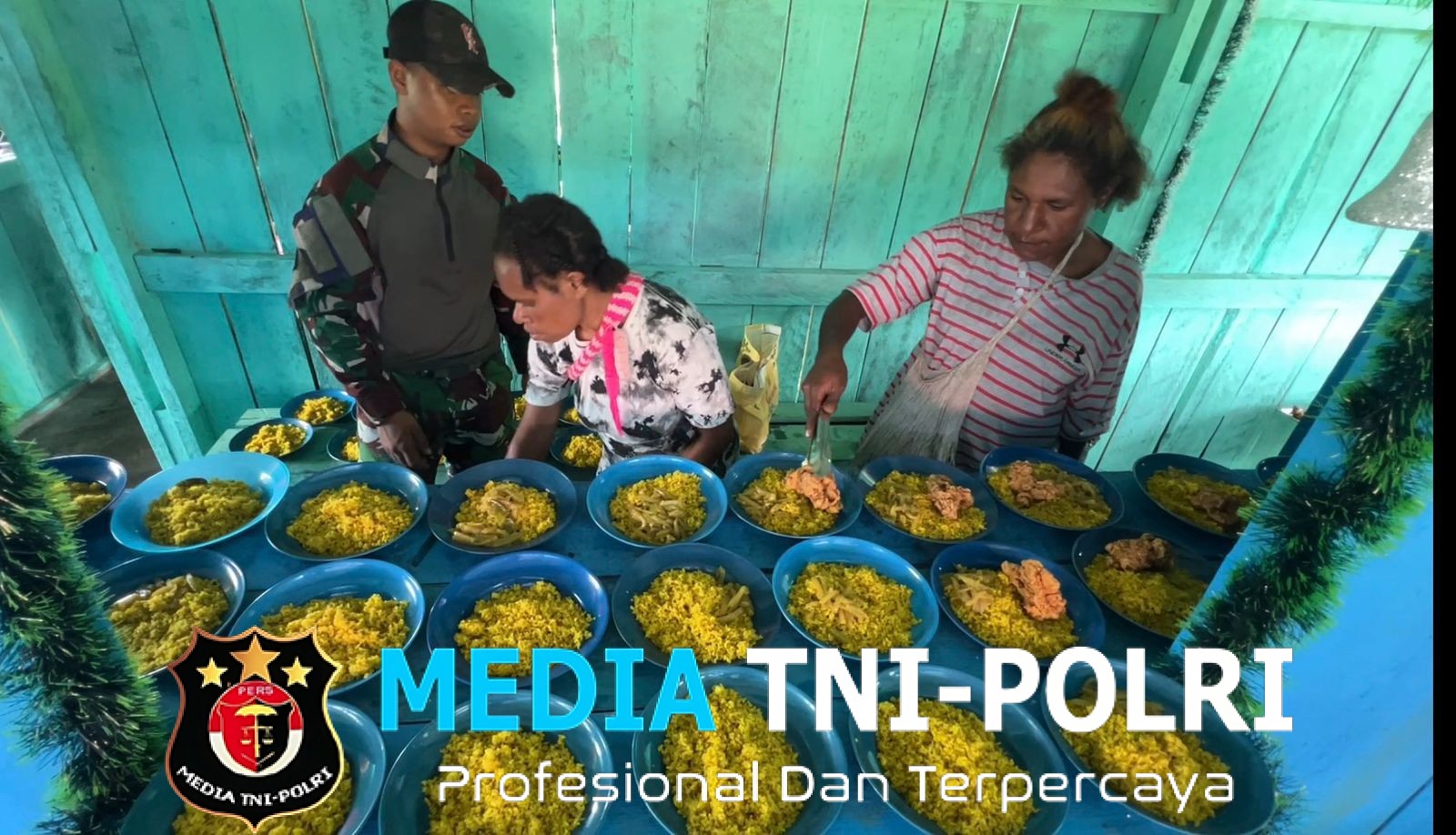 Senyum Anak, Semangat NKRI Yonif 751/VJS Berbagi Makan & Uji Wawasan Kebangsaan