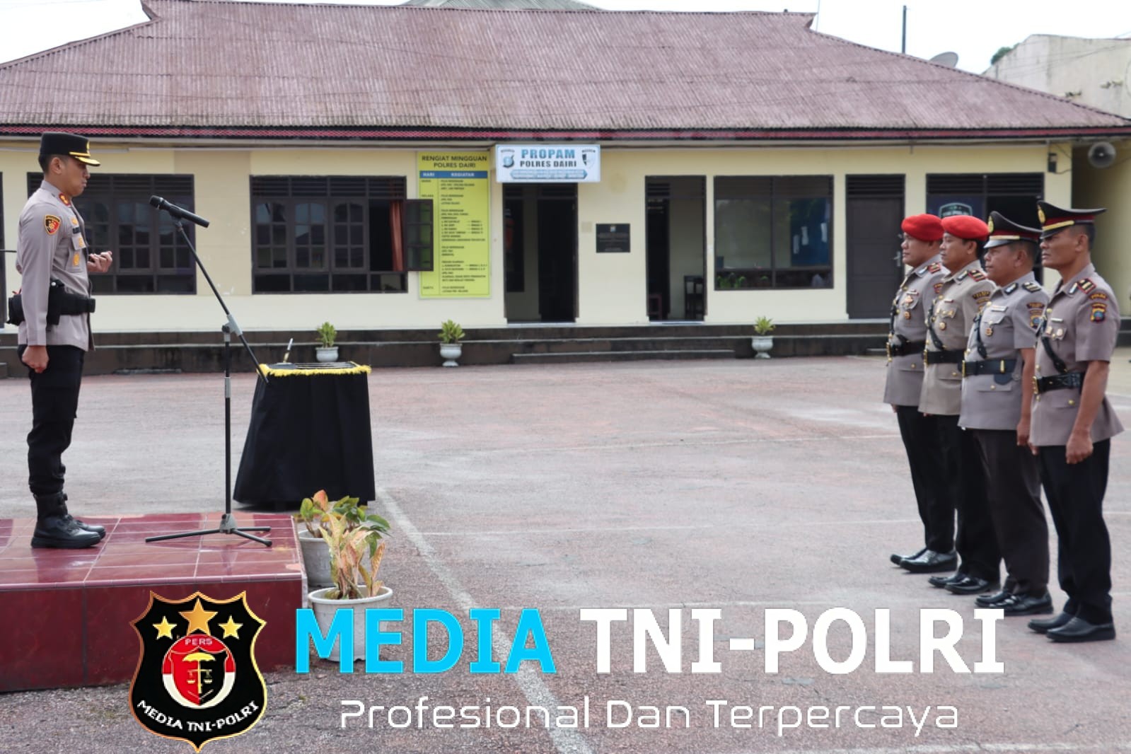 Polres Dairi Gelar Upacara Serah Terima Jabatan, Kapolres Tekankan Profesionalisme dan Pelayanan Presisi