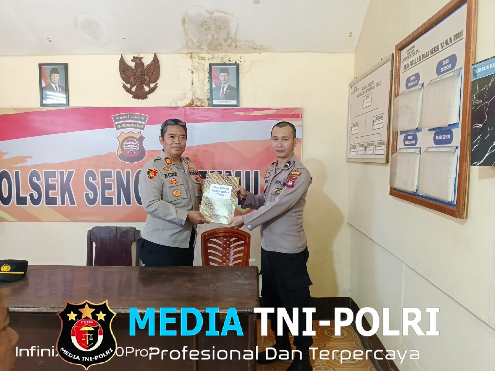 Anev Kinerja Polsek Sengah Temila Digelar, Kapolsek Tekankan Disiplin dan Dukung Program Ketahanan Pangan