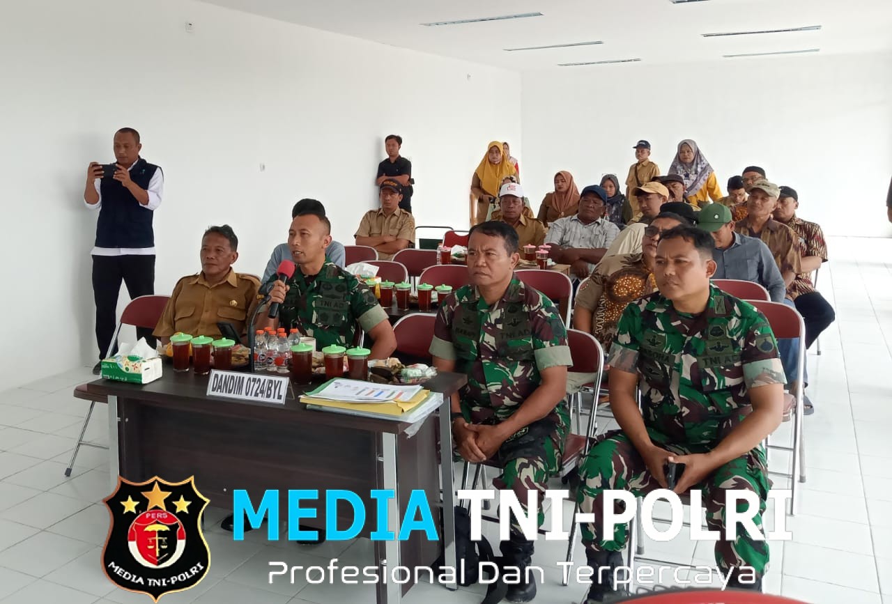 Percepat Kemandirian Ekonomi Desa, Dandim 0724/Boyolali Ikuti Vicon Pembangunan KDMP