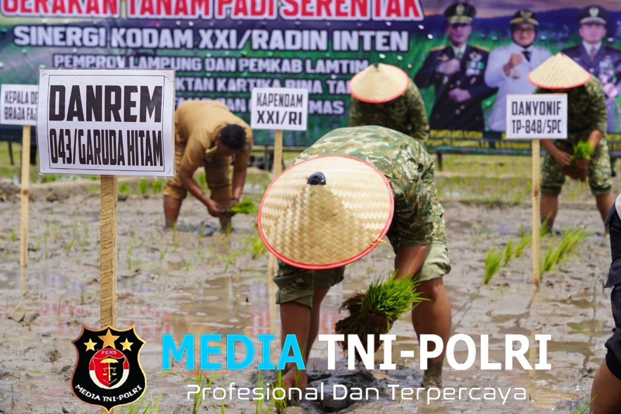 Danrem 043/Gatam Kami Siap Dukung dan Dampingi Seluruh Program Ketahanan Pangan Pemerintah