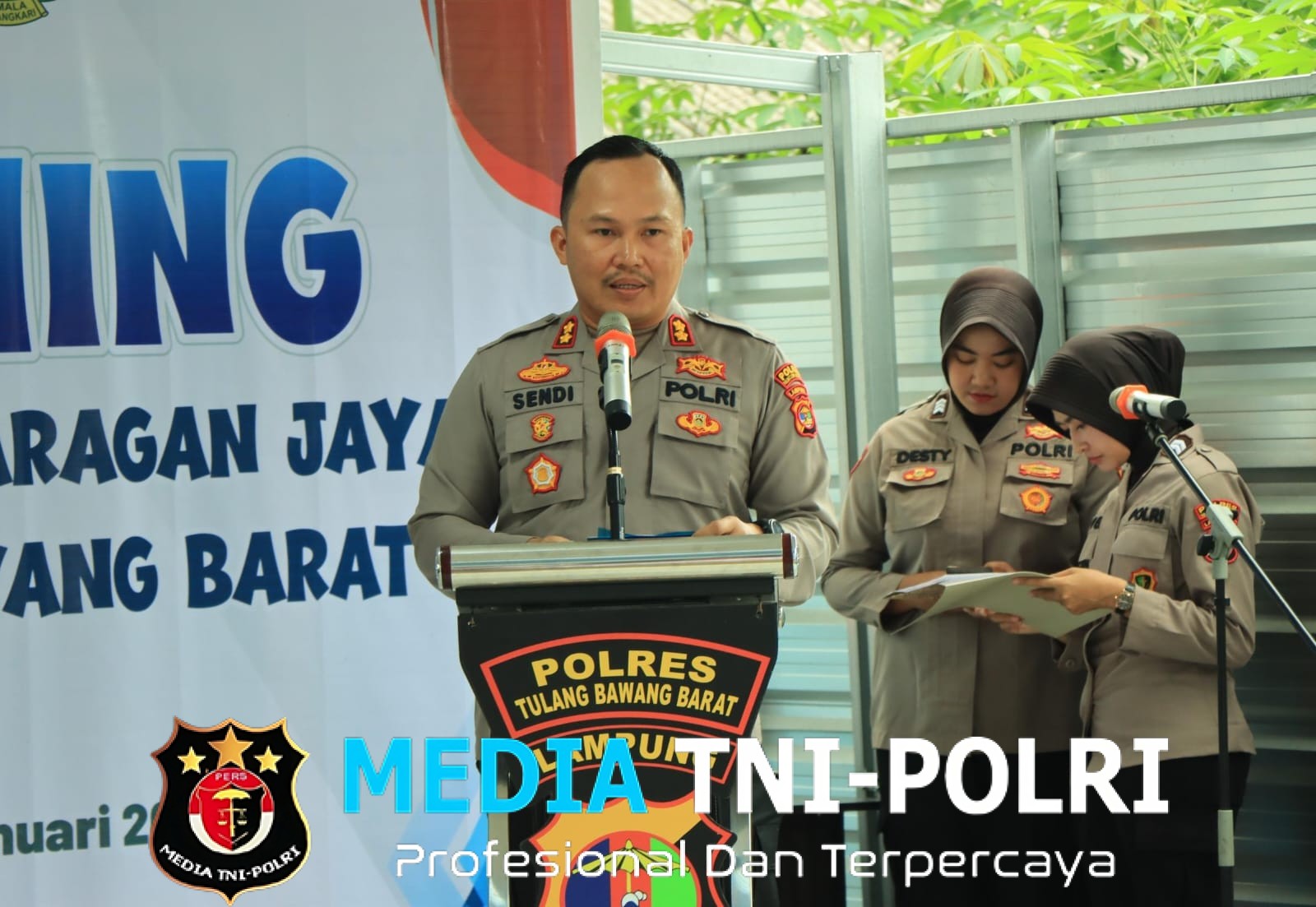 Polres Tulang Bawang Barat Launching SPPG di Panaragan Jaya, Wujudkan Dukungan Polri Terhadap Generasi Sehat