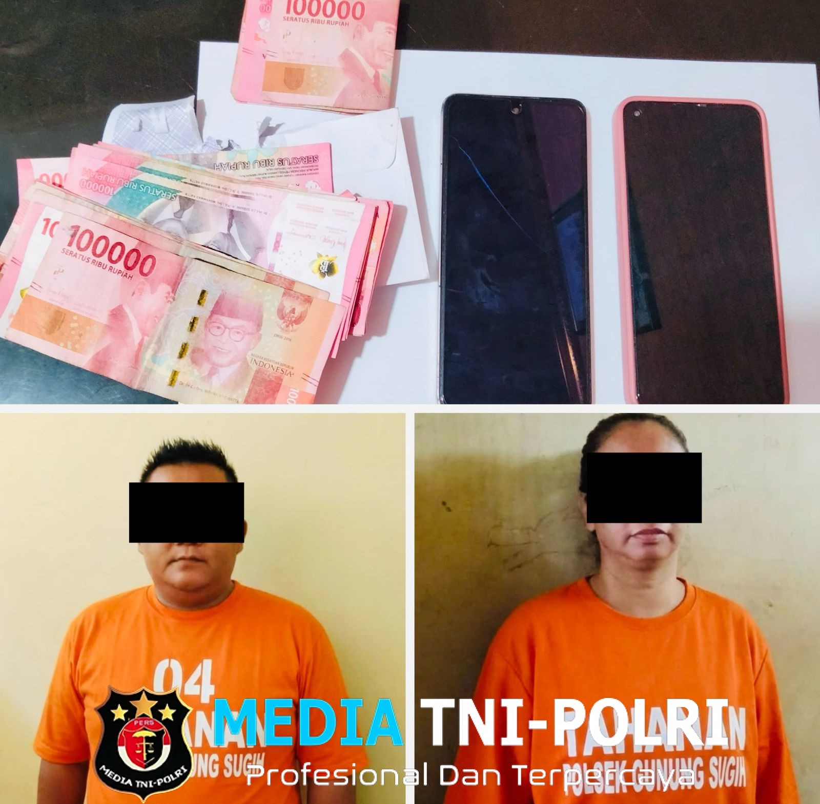 Tekab 308 Presisi Polsek Gunung Sugih Ungkap Kasus Pemerasan, Berawal dari Dendam Asmara