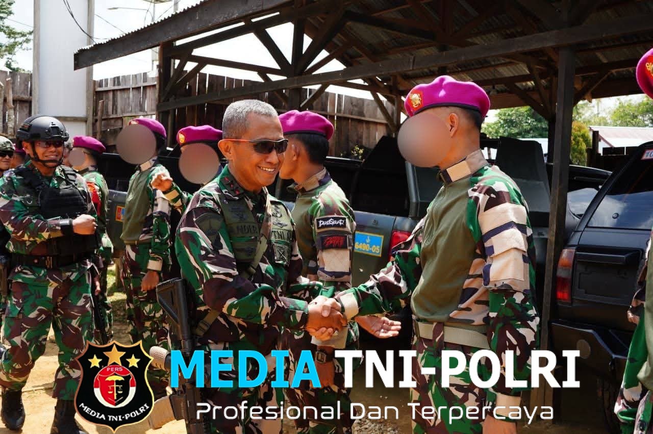 Pastikan Kesiapsiagaan Prajurit, Komandan Pasmar 3 Kunjungi Pos Satgasmar Pamtas RI–PNG di Maybrat