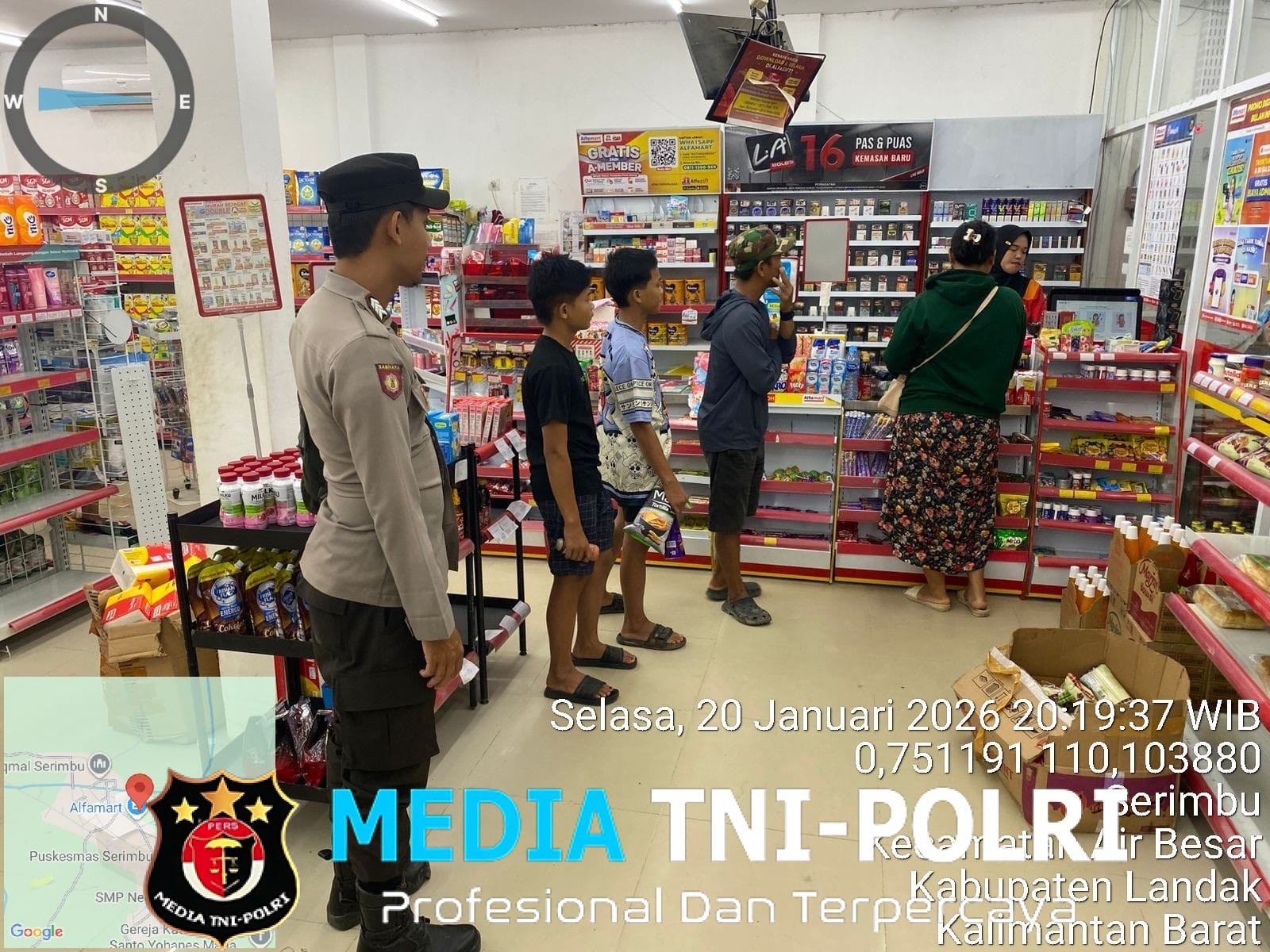 Patroli Preventif, Polisi Imbau Karyawan Alfamart Tingkatkan Kewaspadaan