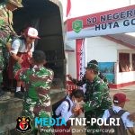 Satgas Gulbencal Kodam I/BB Bersihkan SDN 100704 Hutagodang, Sekolah Kembali Digunakan