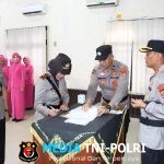 Kapolres Lampung Utara Pimpin Sertijab Sejumlah Pejabat Utama dan Kapolsek Jajaran