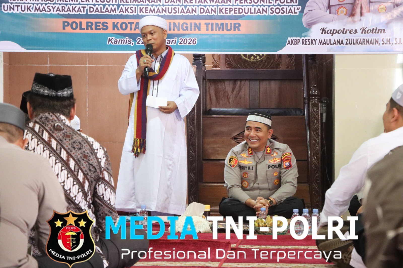 Polres Kotim Adakan Peringatan Isra Mi’raj Nabi Besar Muhammad SAW di Masjid Al Muslih