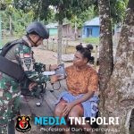 Satgas Pamtas Kewilayahan RI-PNG Yonif 410/Alg Sepenuh Hati Demi Papua Sehat dan Sejahtera