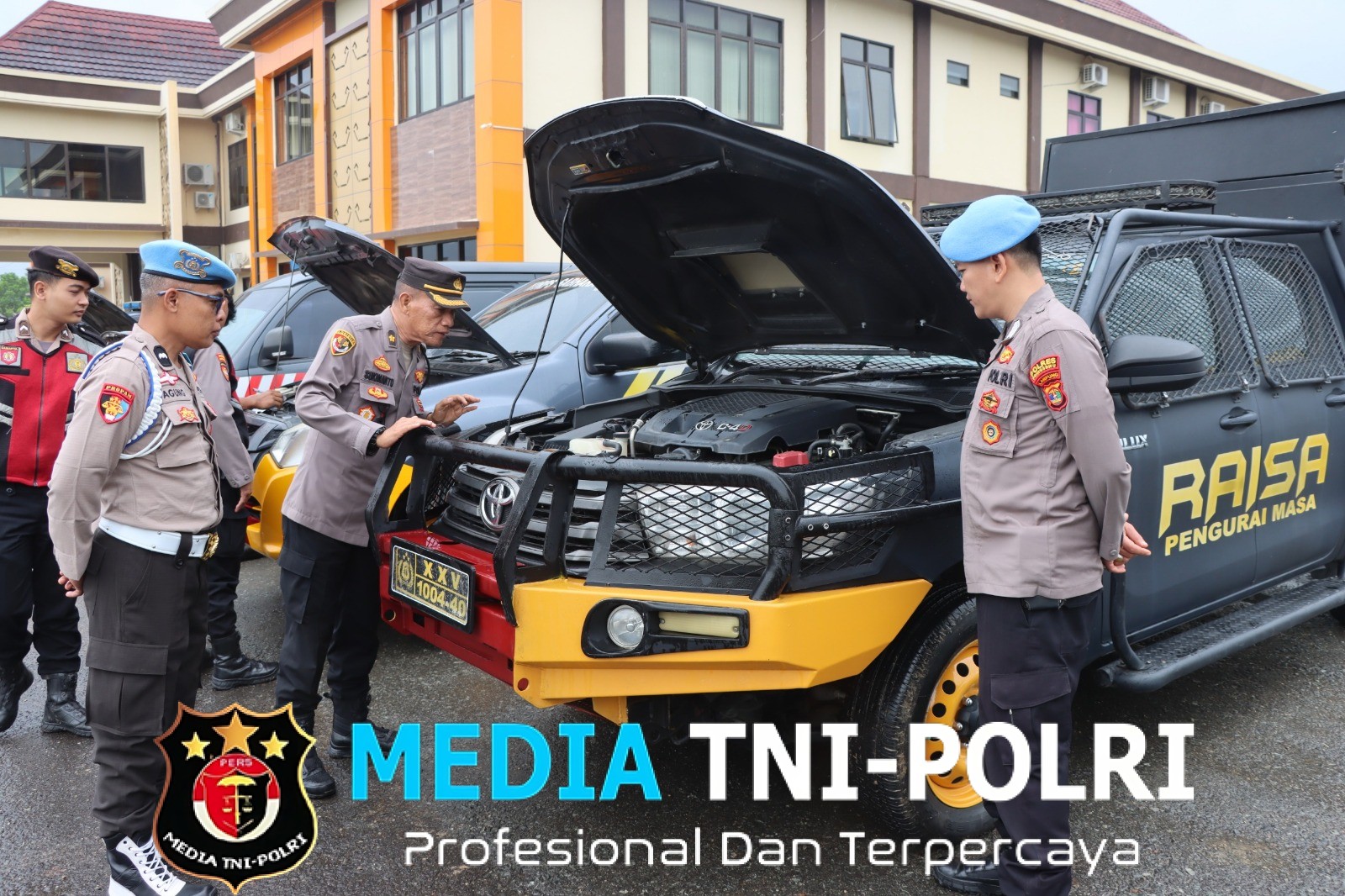 Awal Tahun, Polres Pringsewu Periksa Kendaraan Dinas Demi Pelayanan Optimal