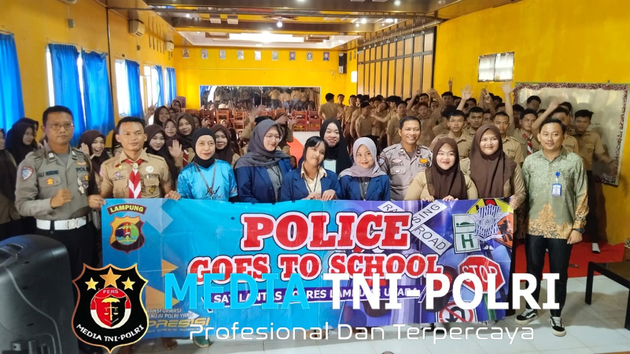 Satlantas Polres Lampung Utara Gelar Police Goes To School Di SMA Bhayangkari Kotabumi