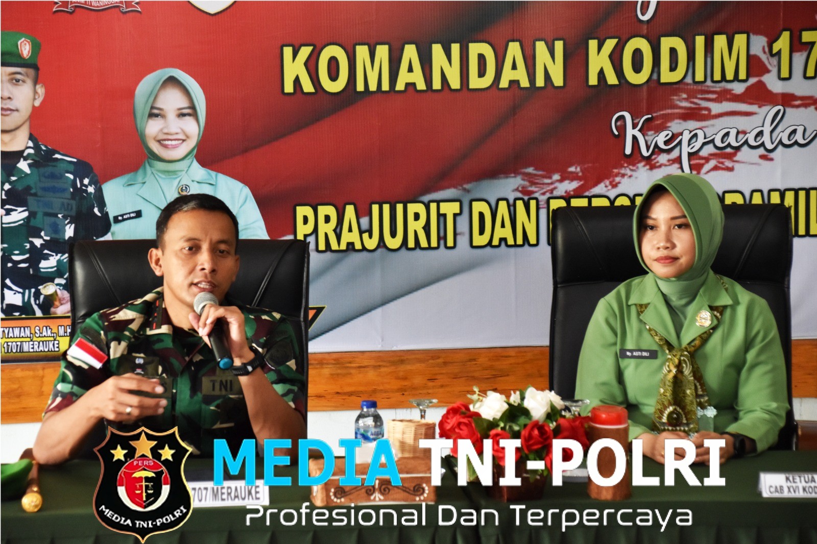 Dandim 1707/Merauke Kunjungi Koramil Kota, Tekankan Solidaritas, Profesionalisme dan Ketahanan Keluarga