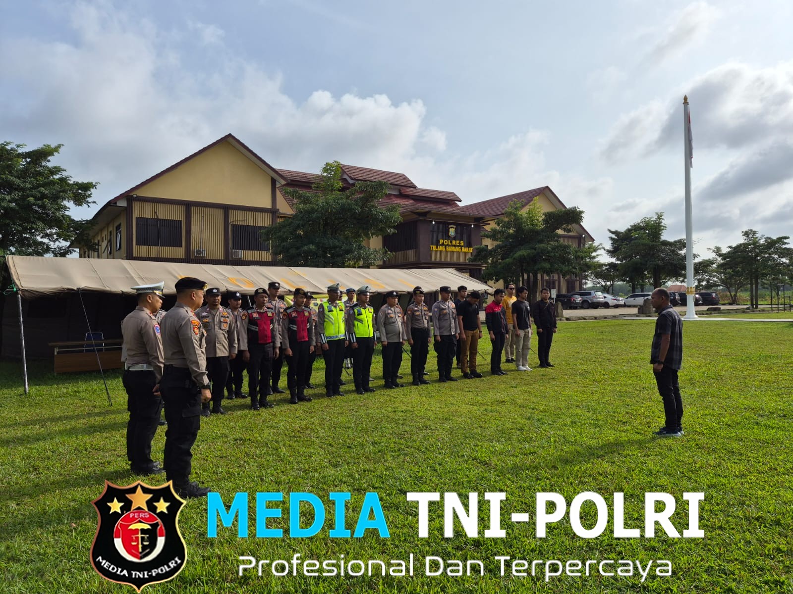 Antisipasi Bencana Hidrometeorologi, Polres Tulang Bawang Barat Gelar Apel Rutin Posko Tanggap Darurat dan Siagakan Personil