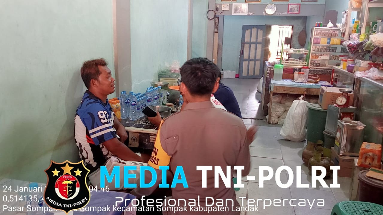 Melalui Patroli Sambang, Bhabinkamtibmas Subsektor Sompak Sampaikan Pesan Kamtibmas kepada Warga Binaan