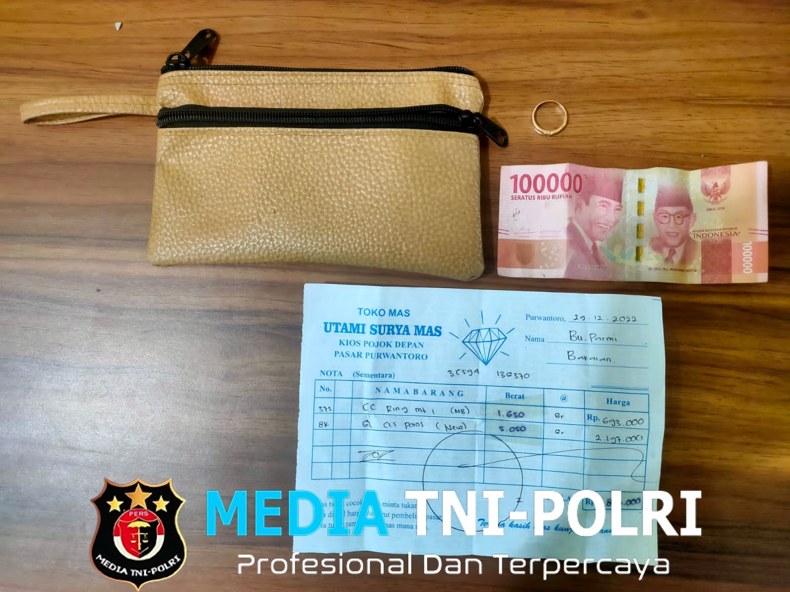 Pelaku Pencurian dengan Pemberatan di Purwantoro Berhasil Dibekuk Polisi