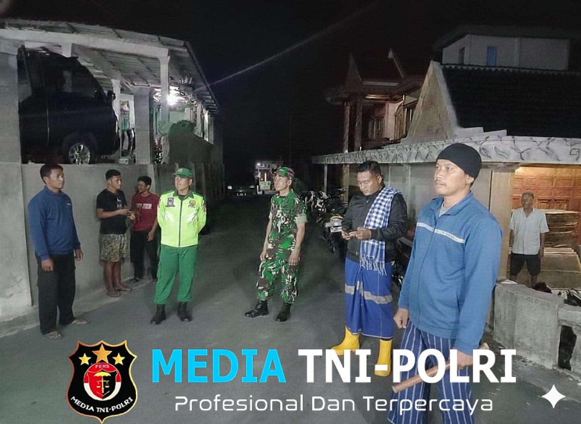 Koramil 06 Cepogo Bersama Warga Gelar Ronda Malam, Tingkatkan Kewaspadaan Lingkungan