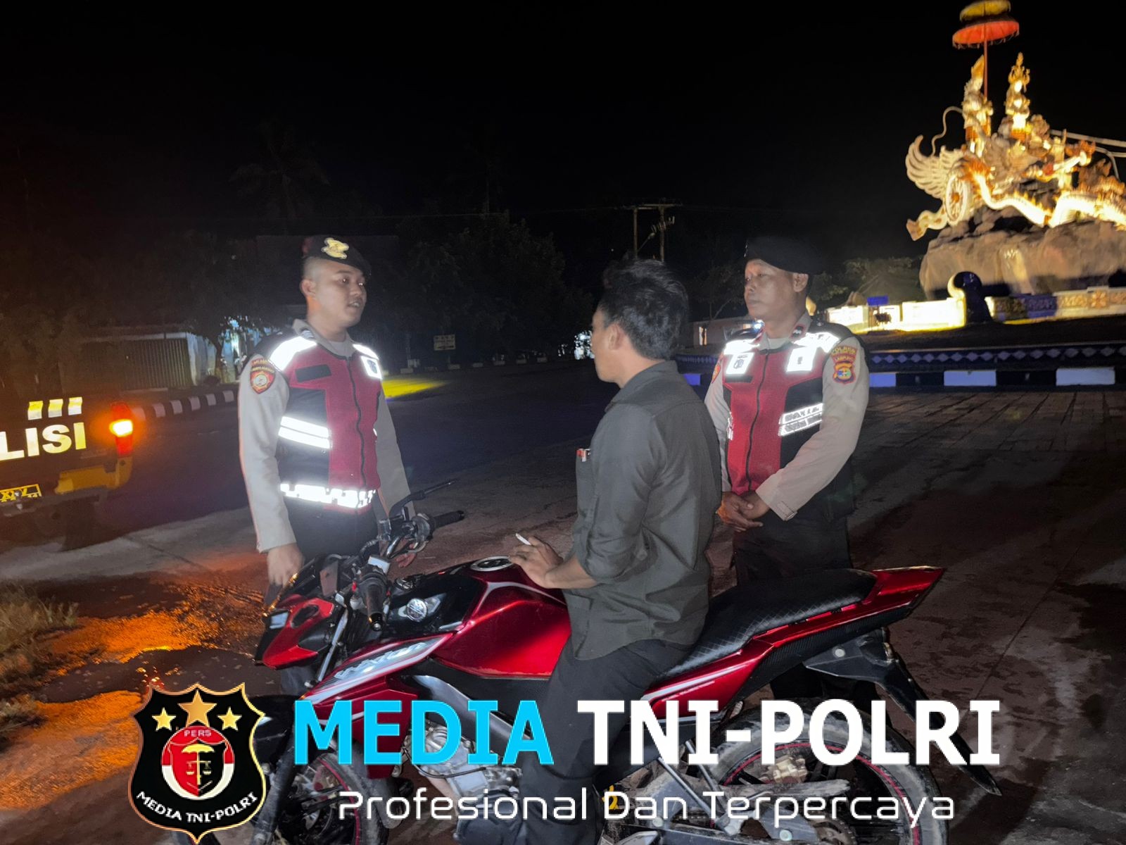 Sat Samapta Polres Tulang Bawang Barat Laksanakan Patroli Malam Hari Antisipasi Gangguan Kamtibmas dan Tindak Pidana