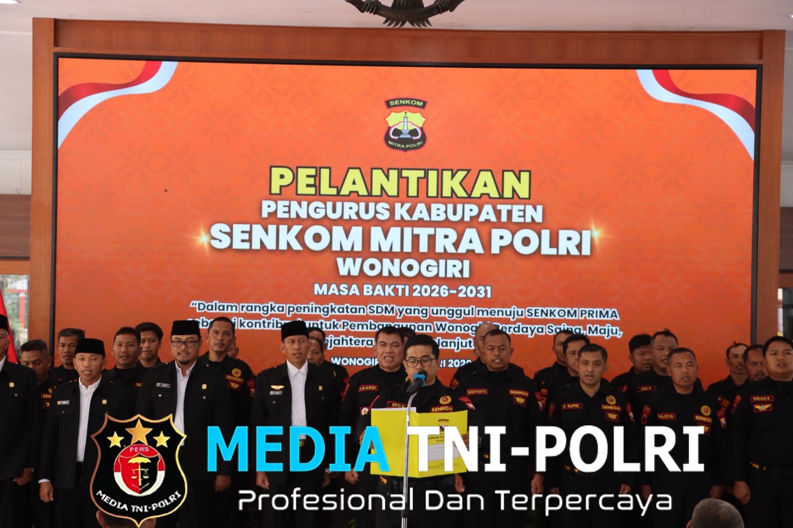 Polres Wonogiri Hadiri Pelantikan Pengurus Senkom Mitra Polri Periode 2026–2031, Perkuat Sinergi Kamtibmas