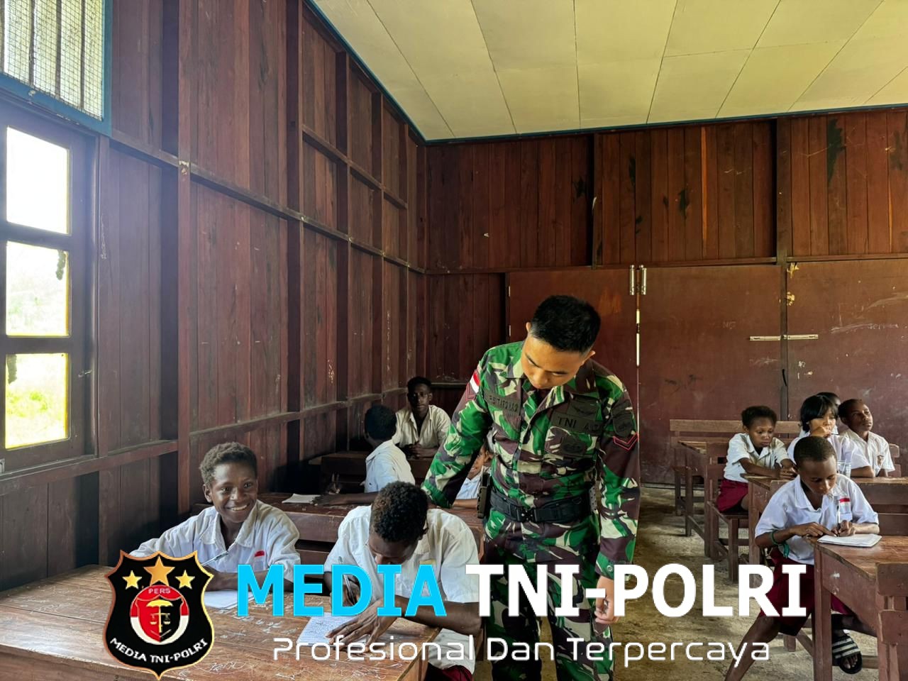 Satgas Yonif 123/Rajawali Gelar GADIK di Empat Pos, Pererat Hubungan TNI dengan Masyarakat Lewat Pembelajaran 