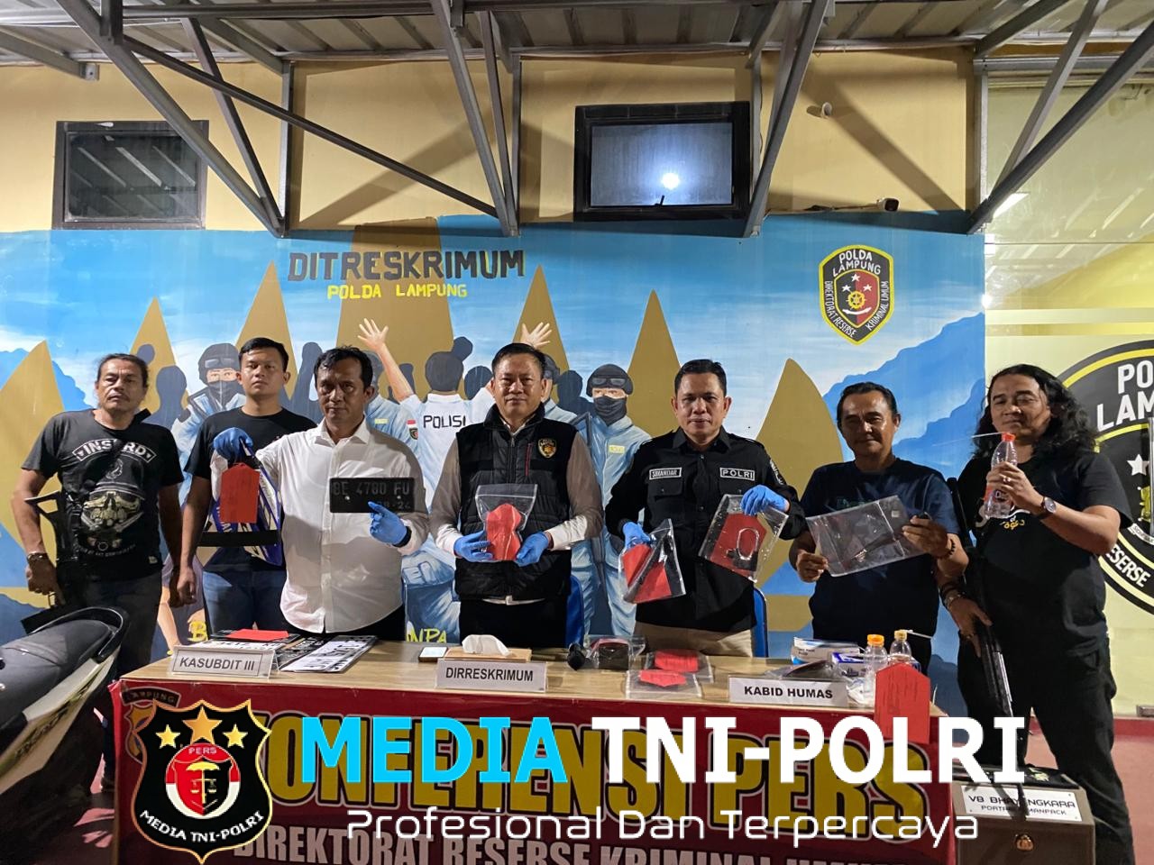 Polda Lampung Ungkap Pelaku Curanmor Yang Beraksi Di 8 Tkp