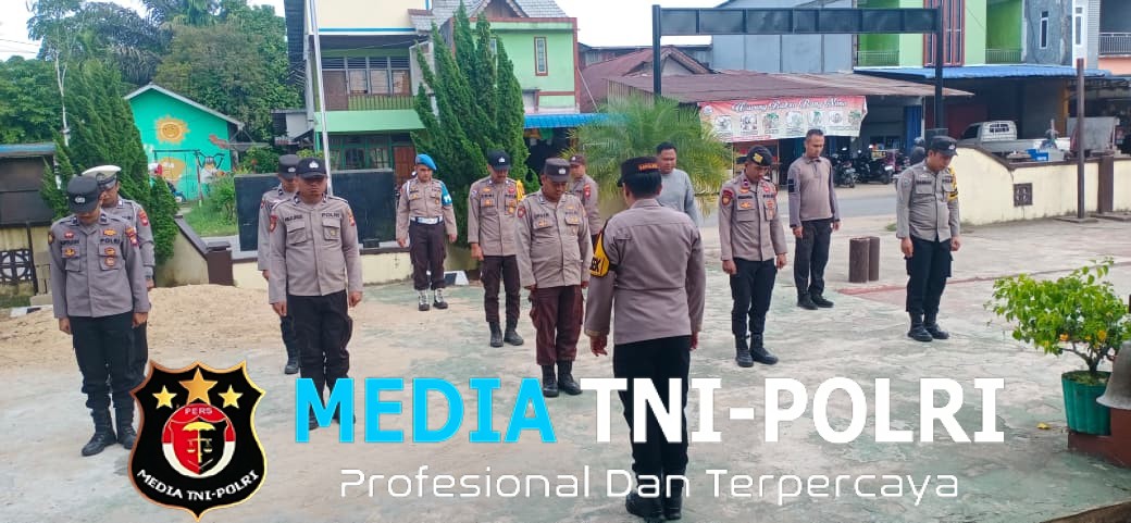Pimpin Apel Pagi, Kapolsek Mempawah Hulu Tegaskan Personel Tetap Disiplin
